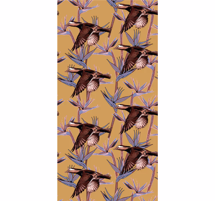 Tapete za zid Ptice flocking tropski motiv - TenStickers