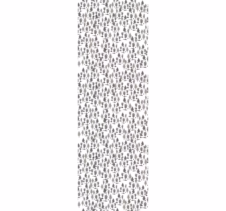 Tapete za zid stablo nordijske crne siluete - TenStickers