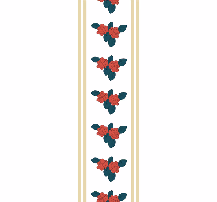 Tapete za zid Cvijeće elegantan motiv ruže - TenStickers
