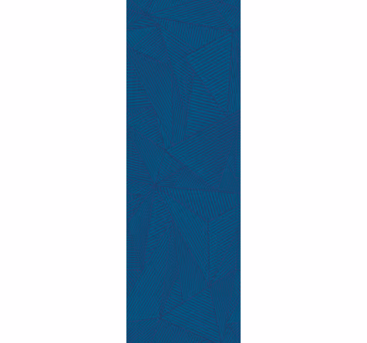 Tapete za zid trokuti plave geometrijske facete - TenStickers