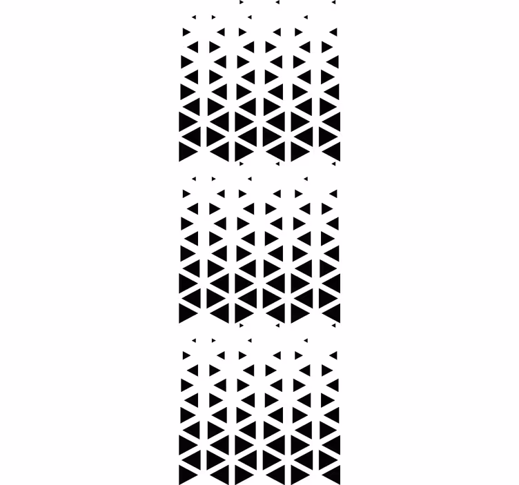 Tapete za zid Geometrijski raspored crnog trokuta - TenStickers