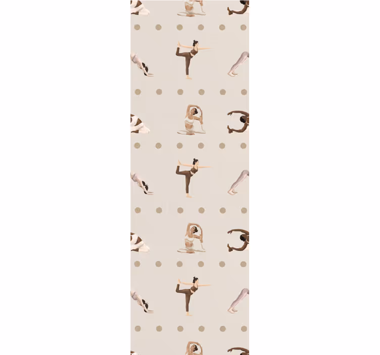 Tapete za zid Umjetnost yoga poze figure - TenStickers