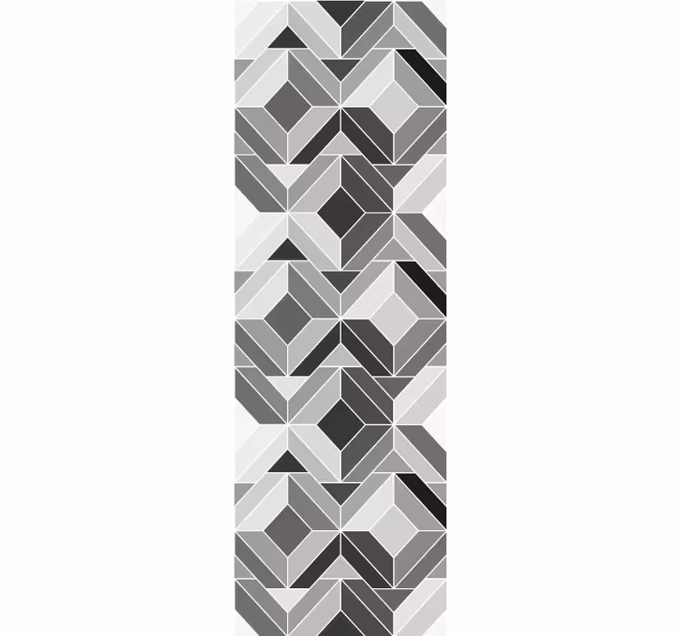 Geometrické tapeta kockasti sivi oblici - TenStickers