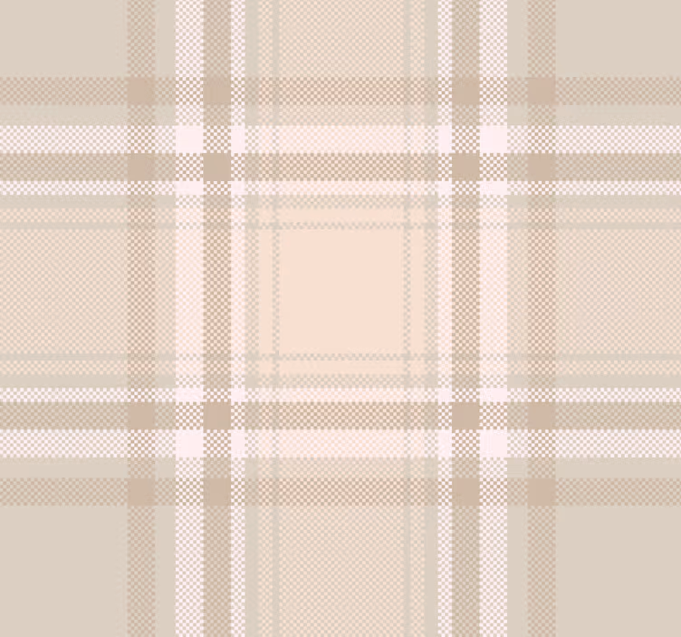 Tapete za dnevni boravak burberry uzorak - TenStickers