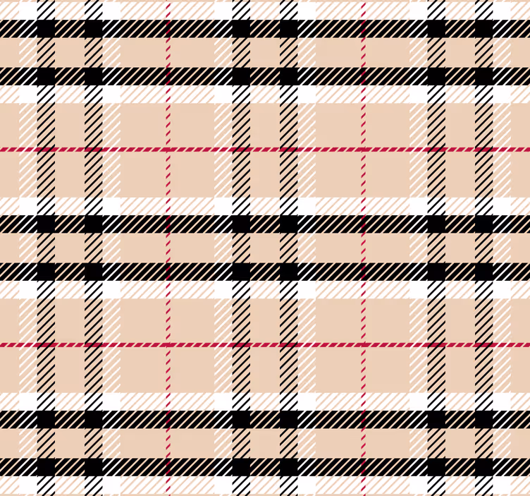 Zidne tapete za spavaću sobu burberry tartan - TenStickers