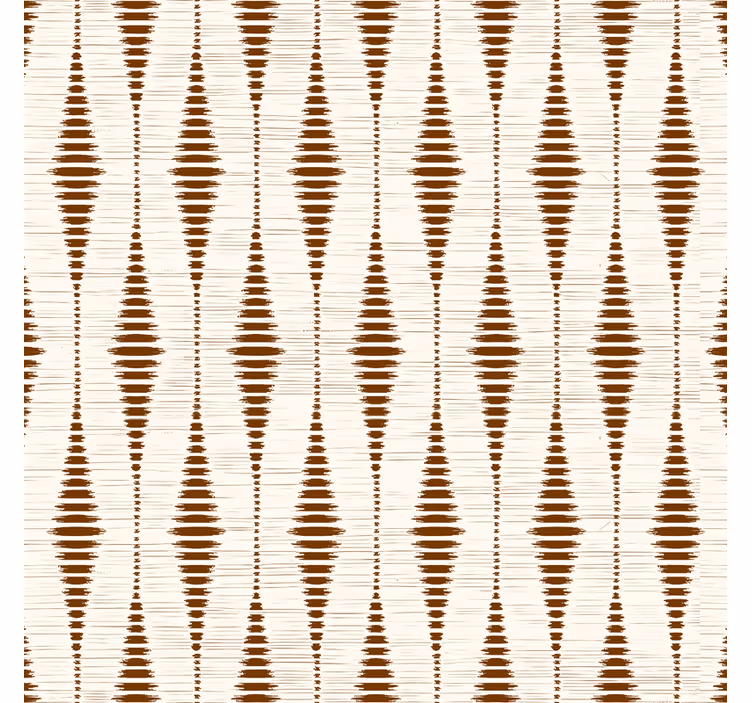 Geometrické tapeta čokoladno smeđi rabaul ikat - TenStickers