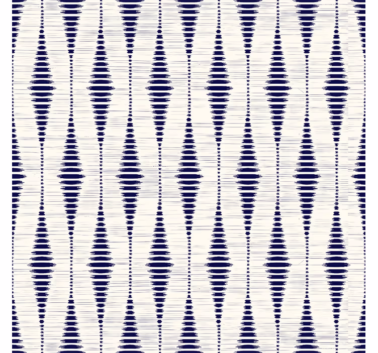Geometrické tapeta tamnoplavi rabaul ikat - TenStickers