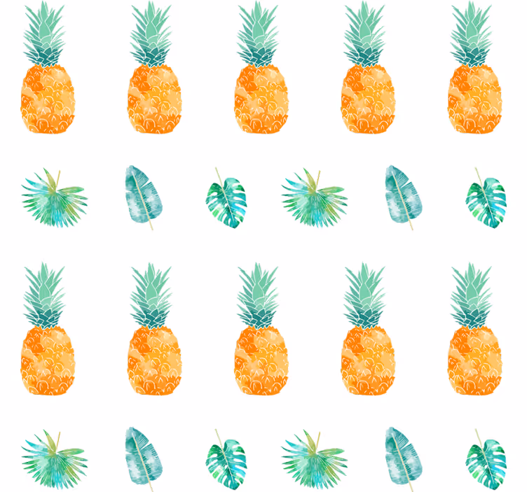 Tapete za zid priroda ananas koncept - TenStickers