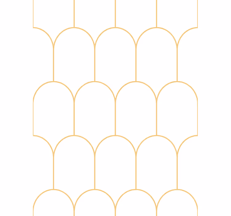 Tapete za dnevni boravak s elegantnim zlatnim lukovima - TenStickers