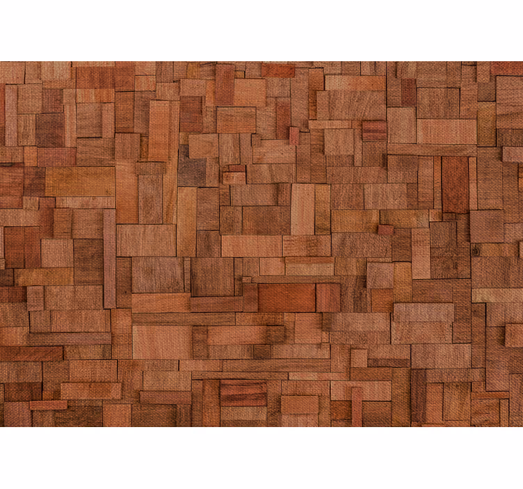 Ukrasne tapete rustic nepravilni drveni cigli - TenStickers