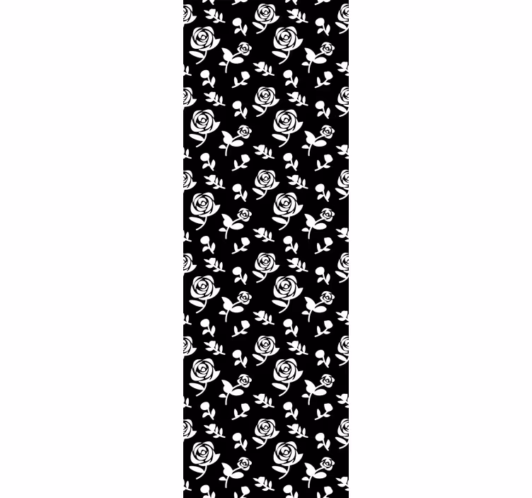 Ukrasne tapete s floralnim monokromatskim uzorkom - TenStickers