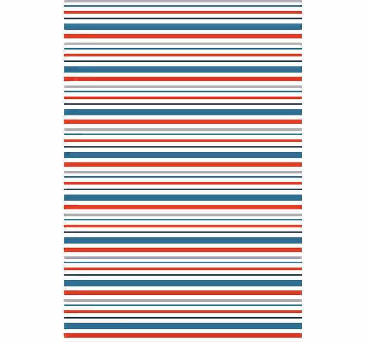 Ukrasne tapete s morskim retro prugastim dizajnom - TenStickers
