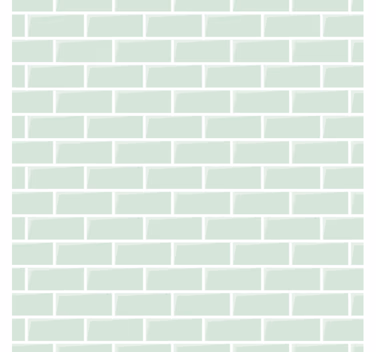 Zidne tapete cigla s zelenim elegantnim uzorkom - TenStickers