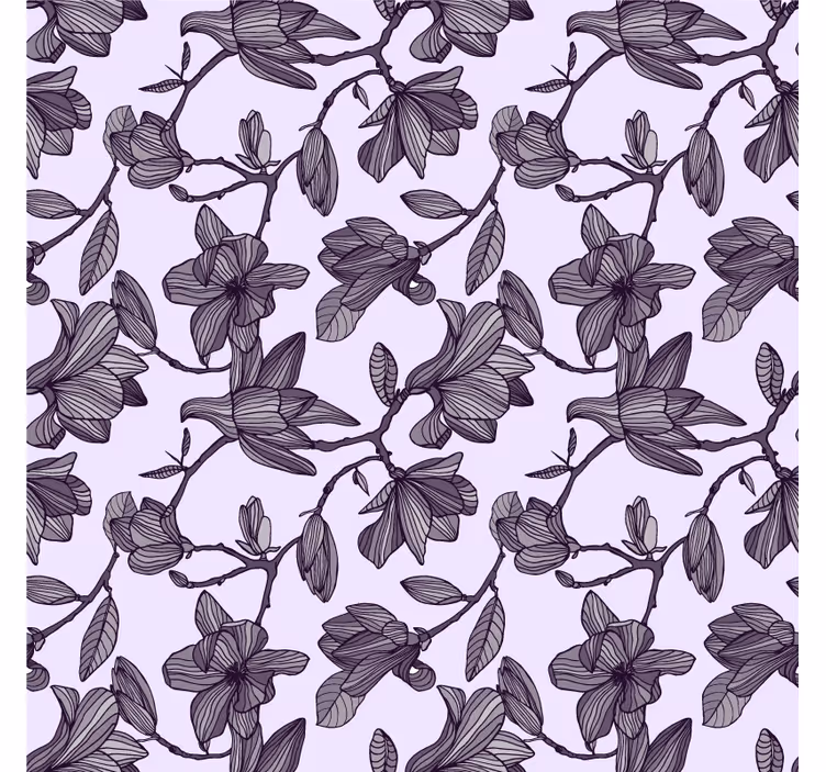 Tapete za spavaću sobu s dizajnom slatke magnolije - TenStickers