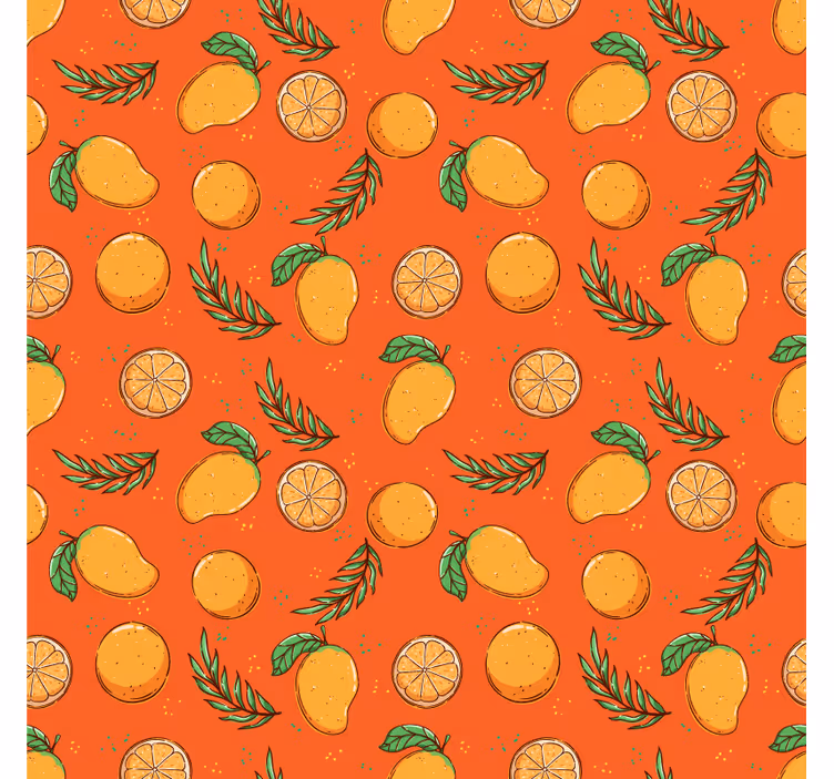 Ukrasne tapete s uzorkom citrusa - TenStickers