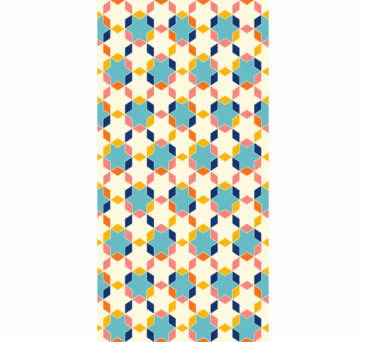 Tapete za dnevni boravak geometrijska tiling - TenStickers