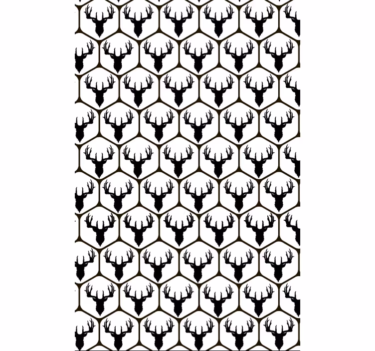 Tapete za zid životinjske tiled stag - TenStickers
