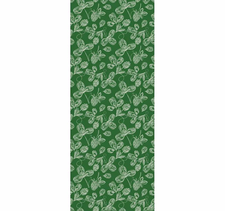 Tapete za spavaću sobu uzorak grančica zelene magnolije - TenStickers