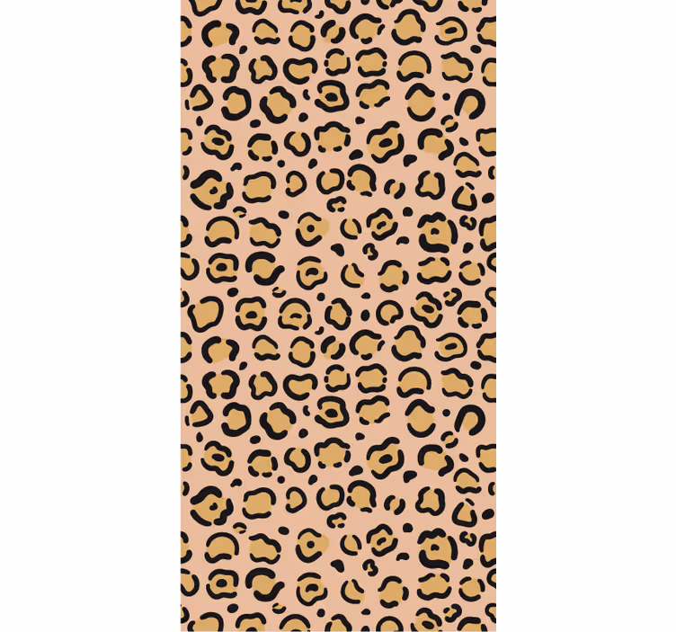 Tapete za spavaću sobu s printom leoparda u pastelnim bojama - TenStickers