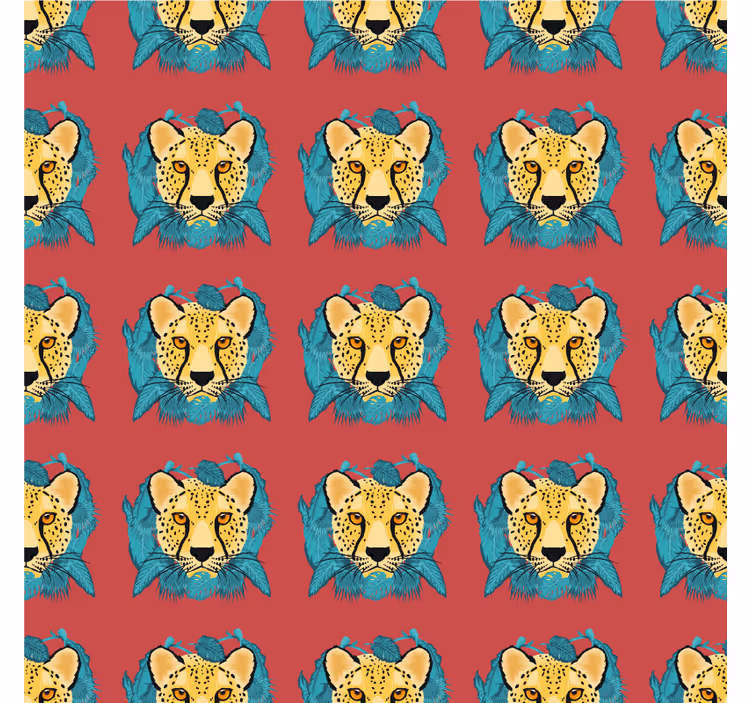 Tapete tekstura i uzoraka orijentalni leopard uzorak - TenStickers