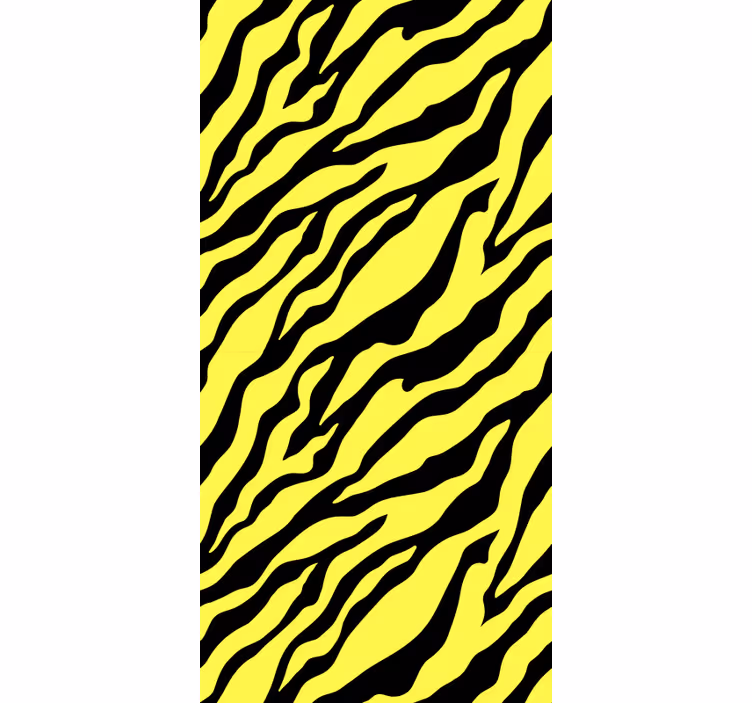Tapete za zid životinjske dizajn Žuta zebra - TenStickers