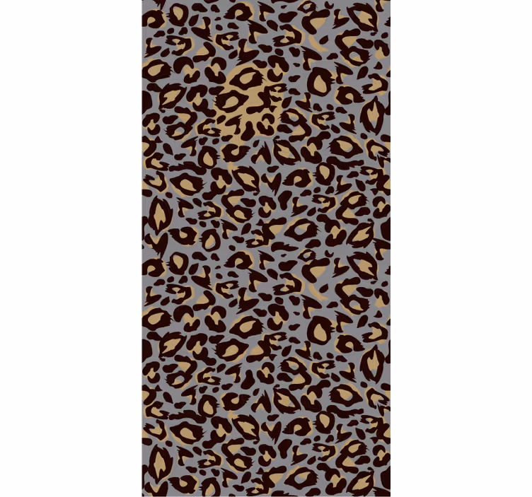 Tapete za zid životinjske sivo pozadinsko s leopard uzorkom - TenStickers