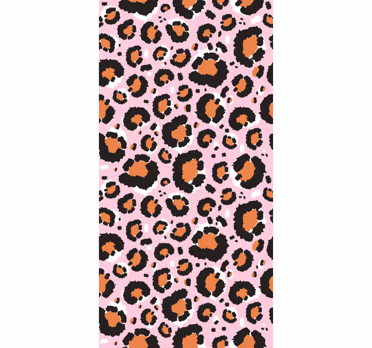 Tapete za zid životinjske s motivom ružičastog leoparda - TenStickers
