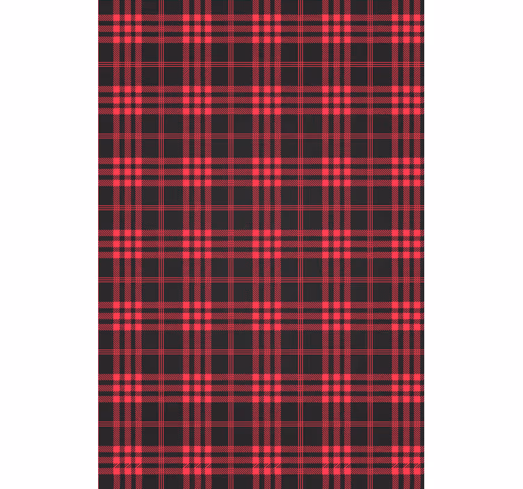 Tapete za zid božić u tartan uzorku - TenStickers