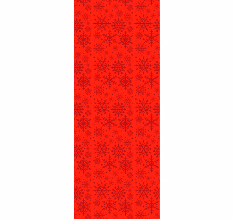 Tapete za zid božić crvene pahulje - TenStickers