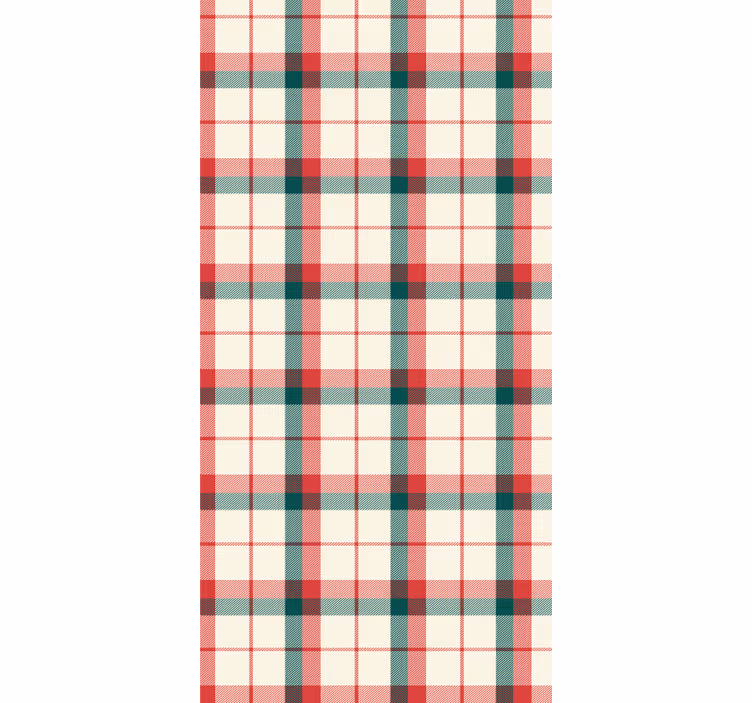 Uredske tapete božićni tartan - TenStickers