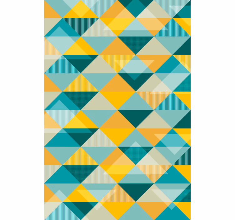 Tapete za hodnik geometrijski trokutasti uzorak - TenStickers