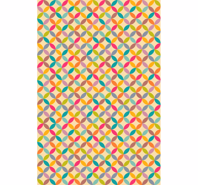 Tapete za blagovaonu Šarene geometrijske forme - TenStickers