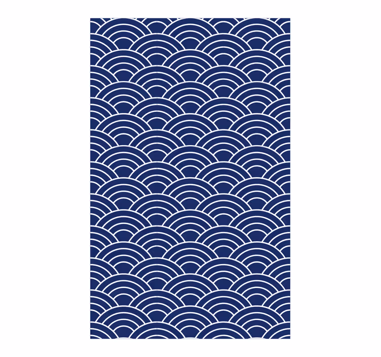 Tapete za zid geometrijski uzorak valovitih linija - TenStickers