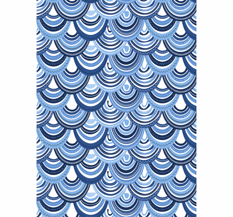 Tapete za zid geometrijski valni uzorak - TenStickers