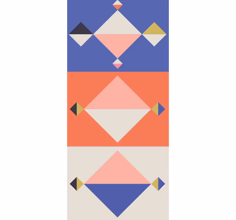 Tapete za zid geometrijski apstraktni moderni oblici - TenStickers