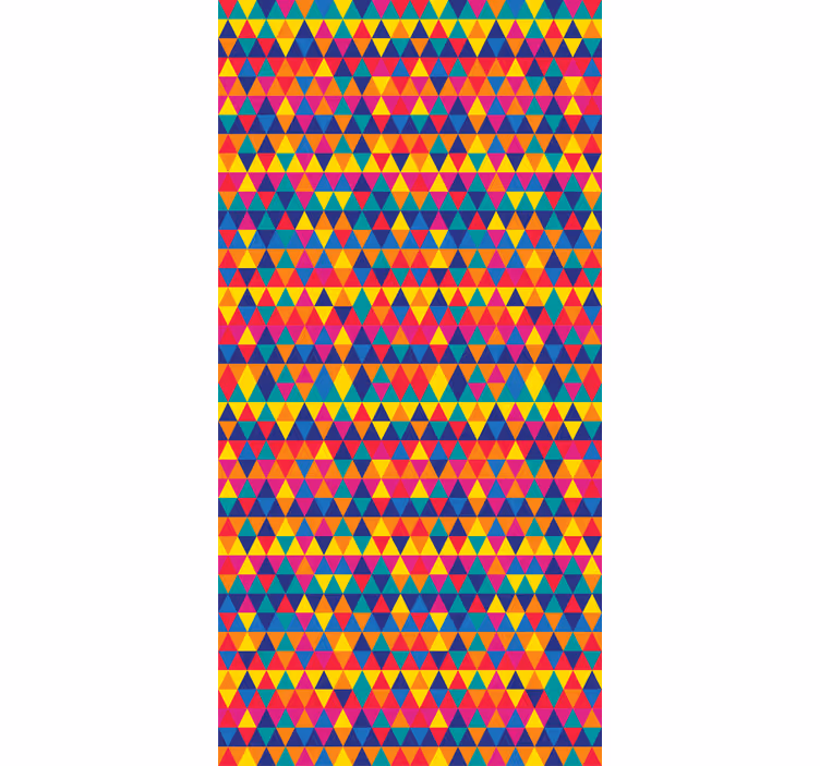 Tapete za zid geometrijski uzorak Šarenih trokuta - TenStickers