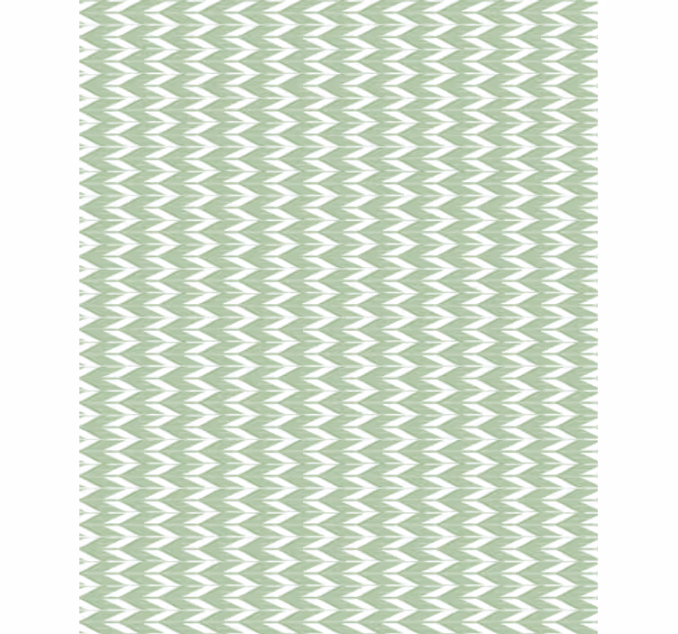 Tapete za zid geometrijski zeleni chevron uzorak - TenStickers