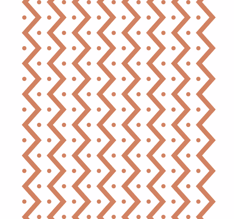 Tapete za zid geometrijski zigzag i točkice - TenStickers