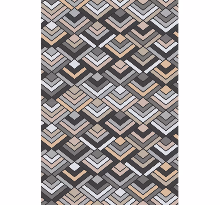 Tapete za zid geometrijski u složenim chevron oblicima - TenStickers