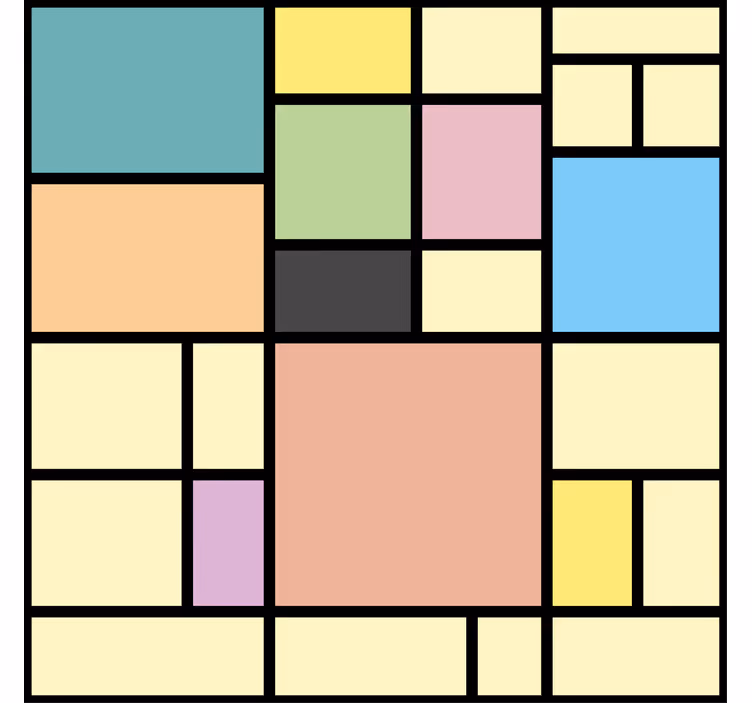 Tapete za zid geometrijski vibrantna geometrija - TenStickers