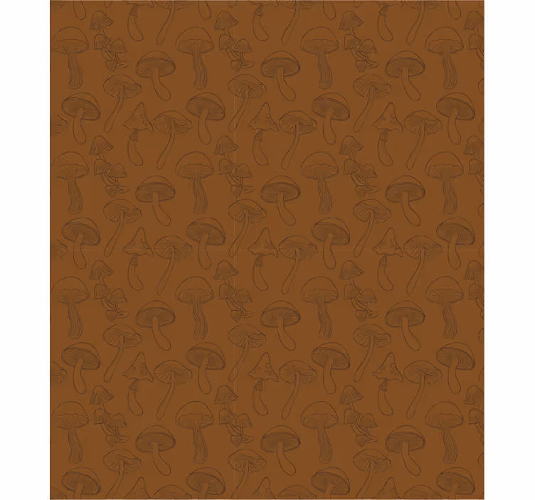 Tapete za zid priroda uzorak gljiva - TenStickers