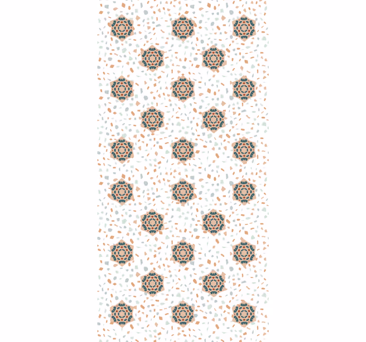 Tapete druge teksture terrazzo s cvjetovima - TenStickers