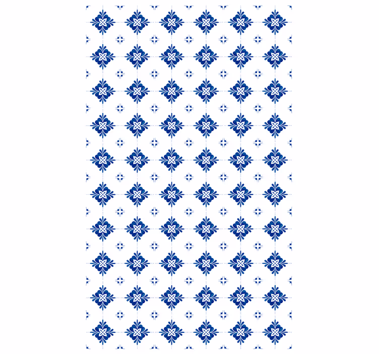 Tapete za zid pločice s keramičkim cvjetnim motivom - TenStickers