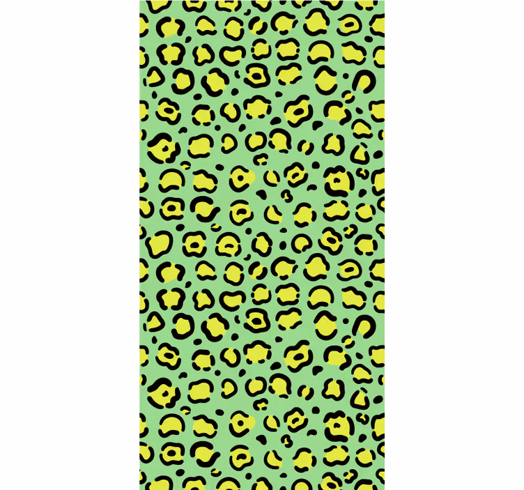 Zidne tapete za dječju sobu Šareni leopard na pistaciji - TenStickers