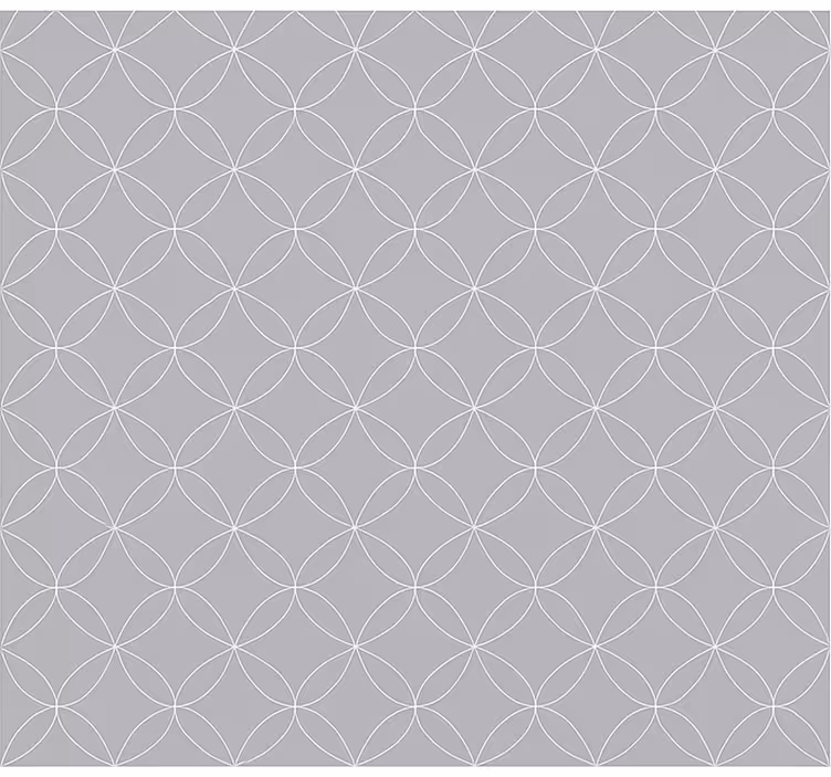Tapete za zid nordijski sive geometrijske apstraktne cvjetne - TenStickers