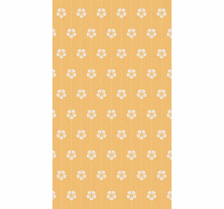 Tapete za dnevni boravak s elegantnim cvjetnim uzorkom - TenStickers