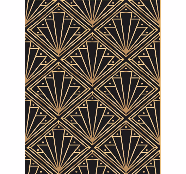 Tapete za dnevni boravak u art deco uzorku - TenStickers
