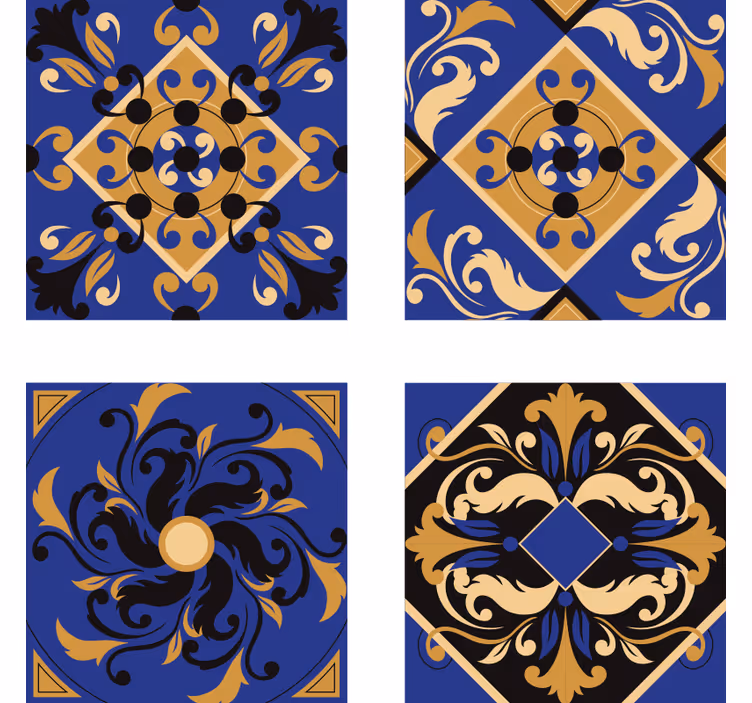 Tapete za zid pločice s ornamentima - TenStickers