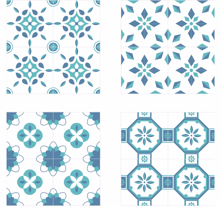 Tapete za zid pločice elegantne pločice - TenStickers