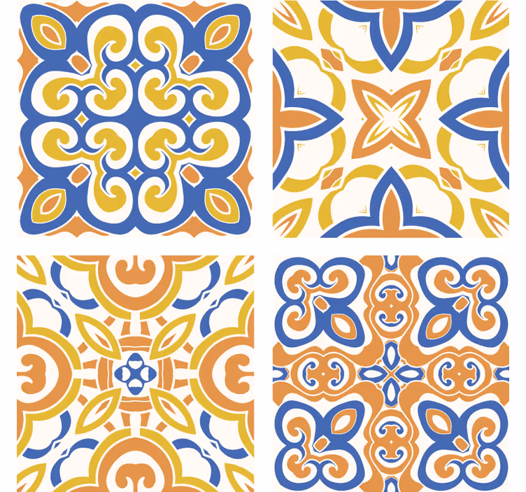 Tapete za zid pločice sicilijanske pločice - TenStickers